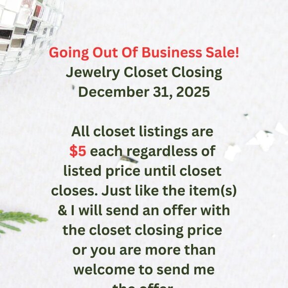 Going Out of Business Sale! Jewelry Closet Closing 12/31/25 - Picture 2 of 2